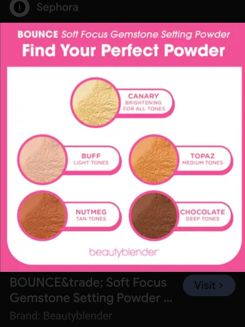 beautyblender Bounce Powder -  Color Topaz